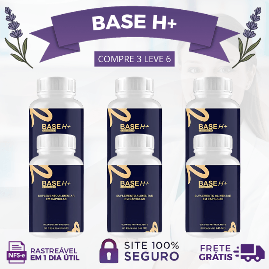 BASE H+® ENERGIA E POTÊNCIA - CADA KIT CONTÉM 2 POTES - PROMOÇÃO OFICIAL - Lavanda Shop