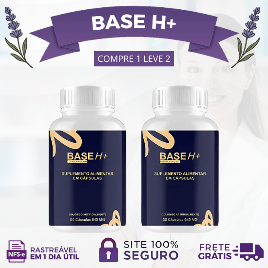 BASE H+® ENERGIA E POTÊNCIA - CADA KIT CONTÉM 2 POTES - PROMOÇÃO OFICIAL - Lavanda Shop