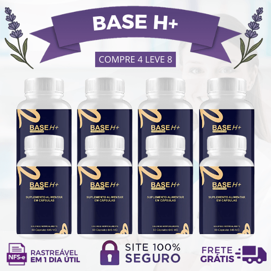 BASE H+® ENERGIA E POTÊNCIA - CADA KIT CONTÉM 2 POTES - PROMOÇÃO OFICIAL - Lavanda Shop