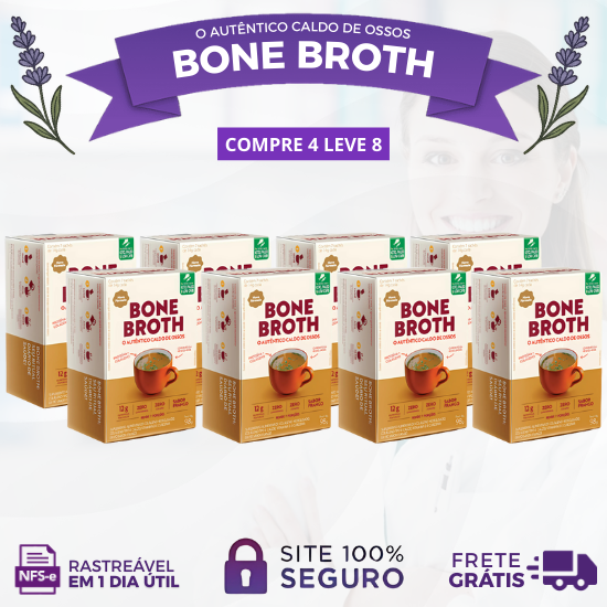 O AUTÊNTICO CALDO DE OSSOS PARA SAÚDE E NUTRIÇÃO – BONE BROTH SACHÊS – OFERTA LIMITADA FRETE GRÁTIS! (KIT COM 2 CAIXAS LACRADAS)